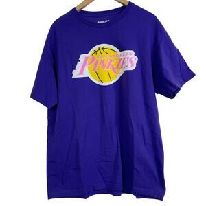 Los Angeles Pinkies Basketball Purple Short Sleeve Tee Size XL